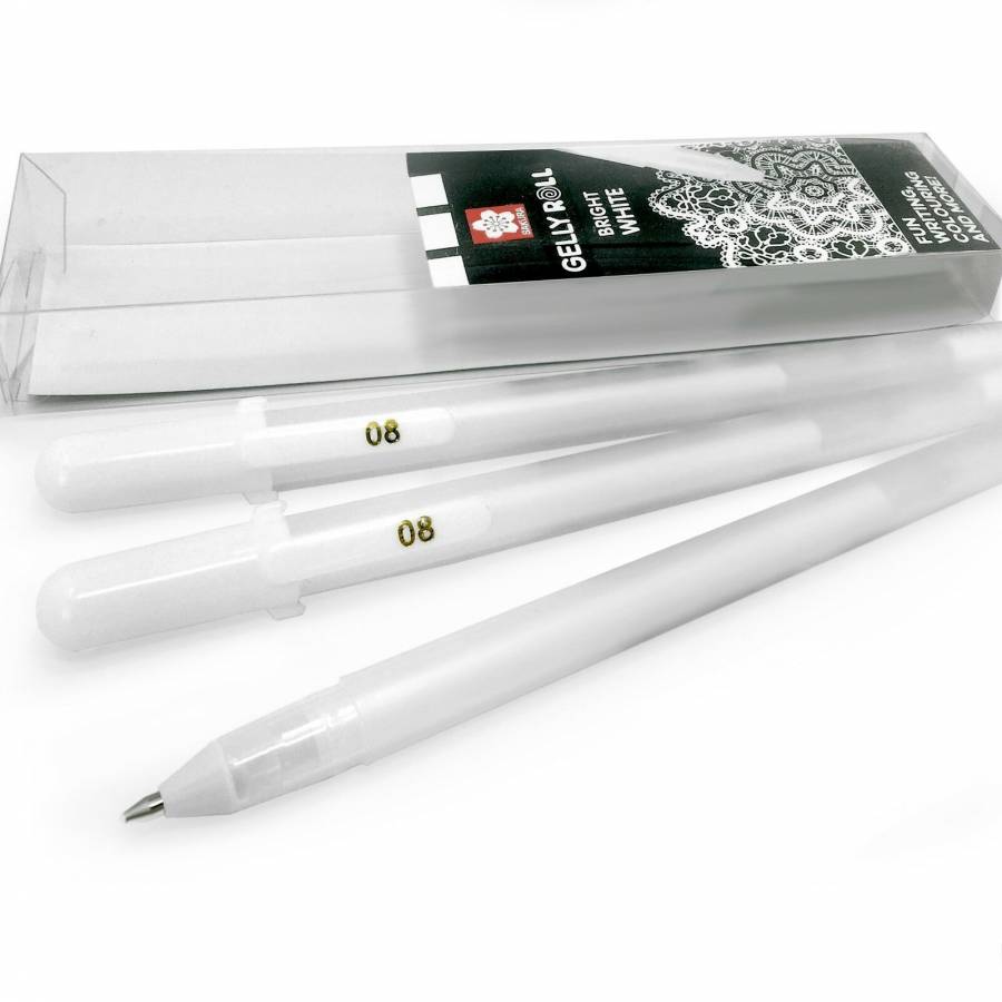 Набір гелевих ручок BASIC REAL WHITES 3шт Білі Sakura