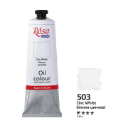 Фарба олійна, Білила цинкові (503), 100мл, ROSA Studio
