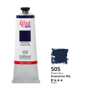 Фарба олійна, Блакитна ФЦ (505), 100мл, ROSA Studio