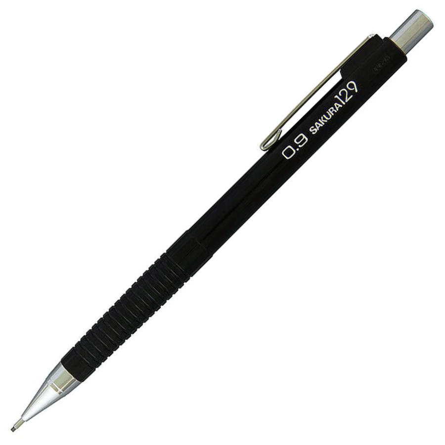 Механічний олівець для креслення та рисунку XS129 0,9мм Чорний Sakura ~#]