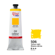 Фарба олійна, Жовта світла (506), 100мл, ROSA Studio