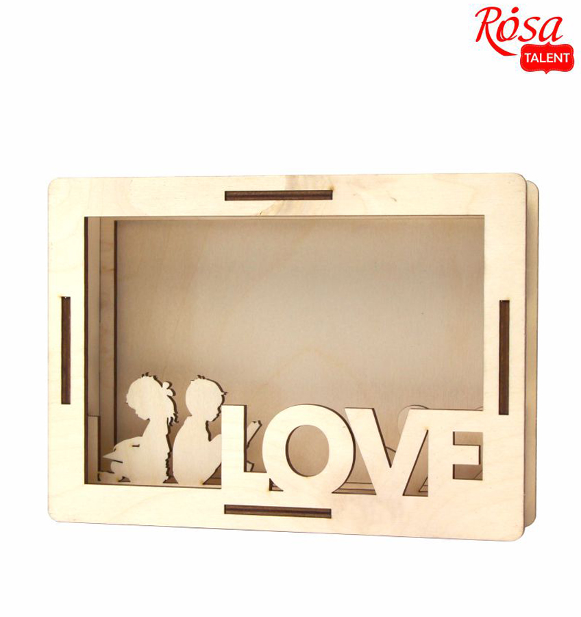 3D рамка для фото „Love“ 1 фанера 18х13см ROSA TALENT~#]