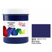 Фарба гуашева, Синя темна (911), 100мл, ROSA Studio