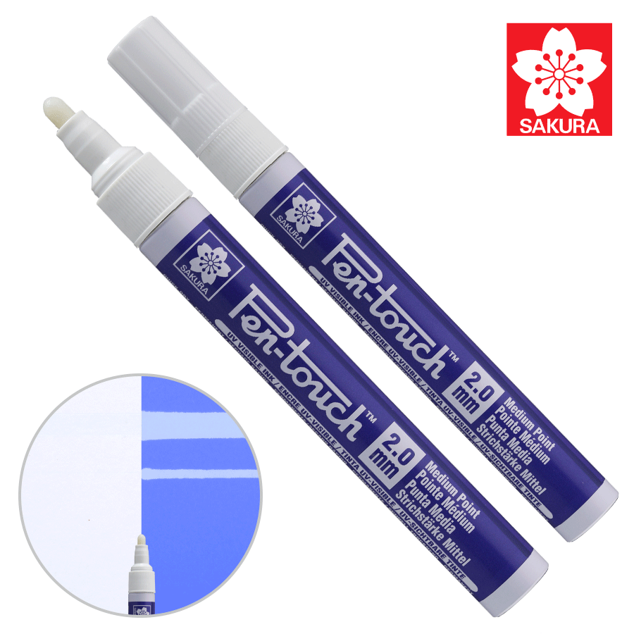 Маркер Pen-Touch Блакитний ультрафіолетовий середній (MEDIUM) 2.0мм Sakura~#]