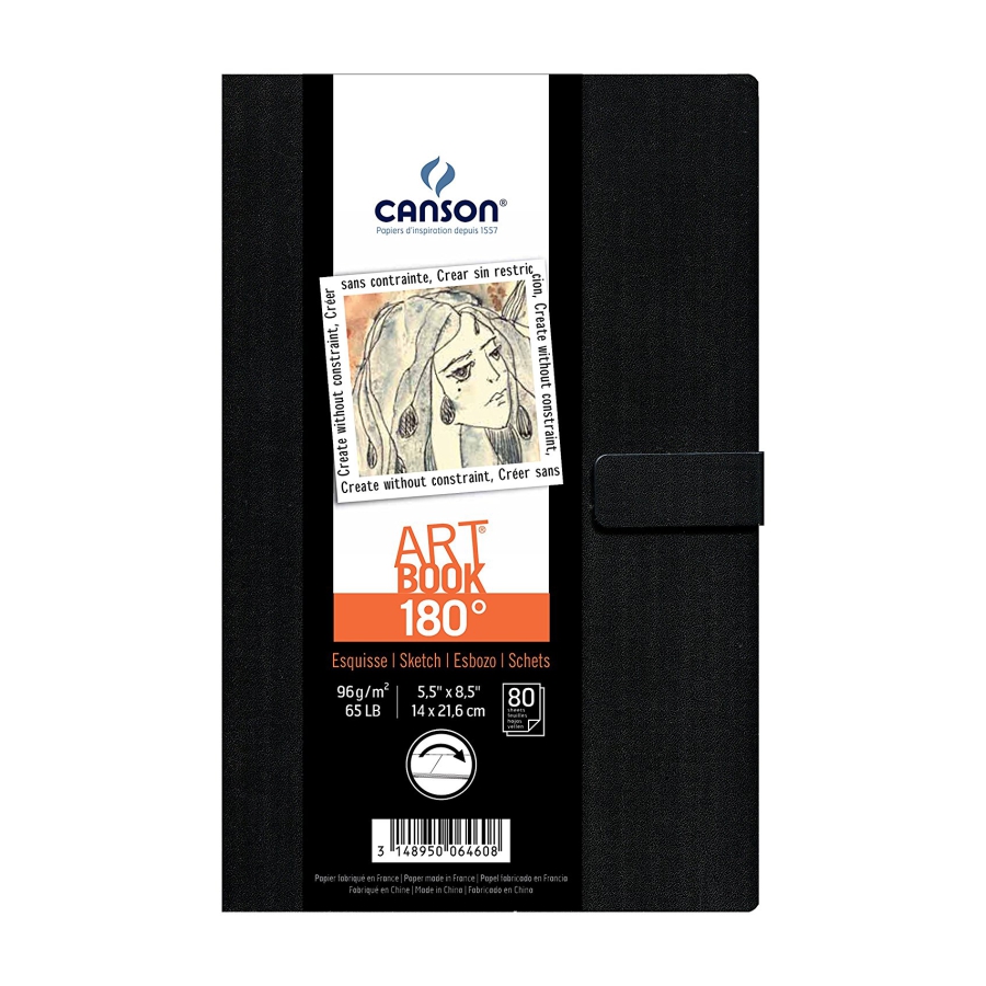 Скетчбук ArtBook 180° 80арк 96г/м2 Canson