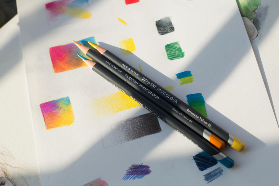 Набір кольорових олівців Procolour 24кол метал Derwent