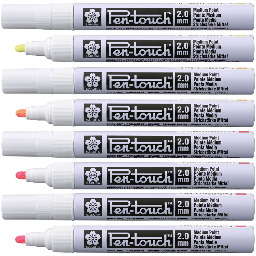Маркер Pen-Touch флуоресцентний середній (MEDIUM) 2.0мм Sakura
