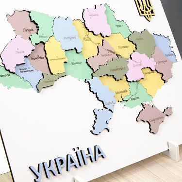 Нові набори від "ROSA TALENT": 3D-мапи України