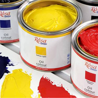 Основні кольори олії "ROSA Studiо" у великому об'ємі.  �3