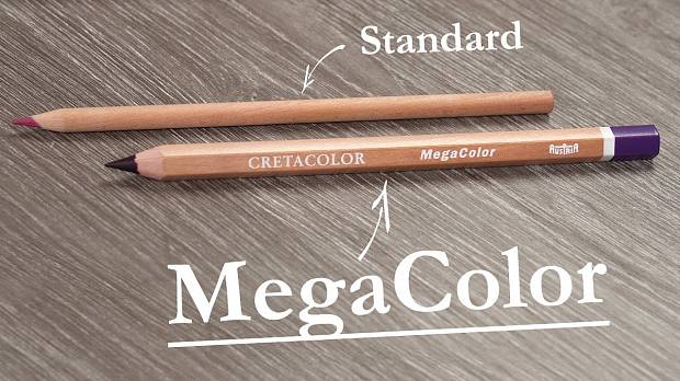 Кольорові водостійкі олівці "MegaColor"
